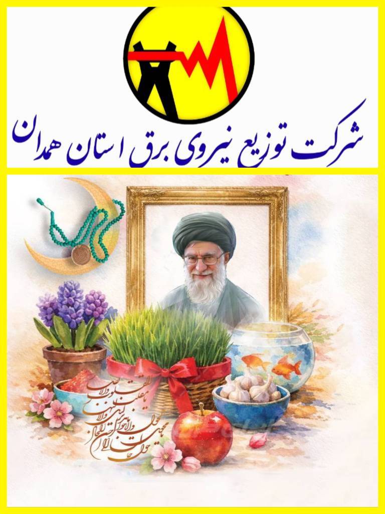 پیام تبریک مدیرعامل شرکت توزیع نیروی برق استان همدان به مناسبت عید سعید فطر و سال نو